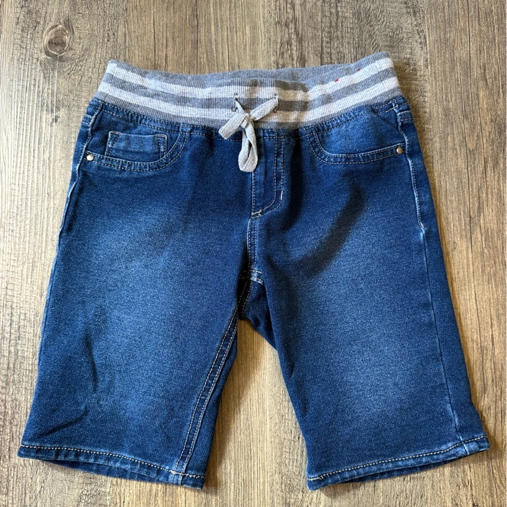 SO Kids Denim Shorts with Gray Waistband